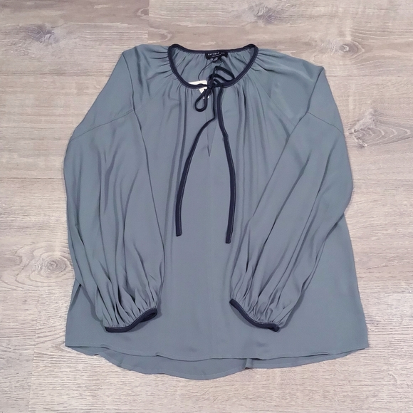 CURRENT AIR Anthro Sage Balloon Long Sleeves Top - Picture 5 of 7